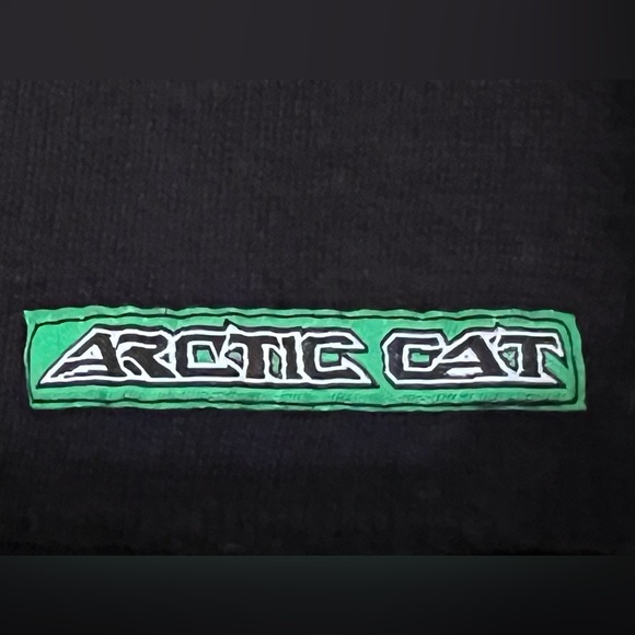 ☃️❄️Arctic Cat Beanie / Cap | Black with Green Accents - Picture 3 of 13